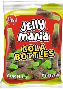Jake Jelly Mania Cola Bottle Gummies, 100 g