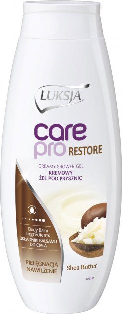 Luksja Care Pro Restore Shea Butter Cream Shower Gel, 500 mL