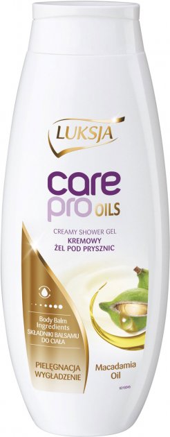 Luksja Care Pro Oils Macadamia Oil Cream Shower Gel, 500 mL
