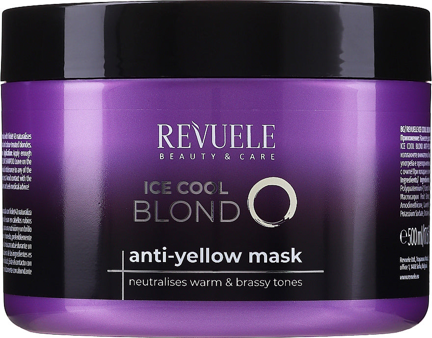 Revuele Ice Cool Blond Yellow-Neutralizing Hair Mask, 500 mL