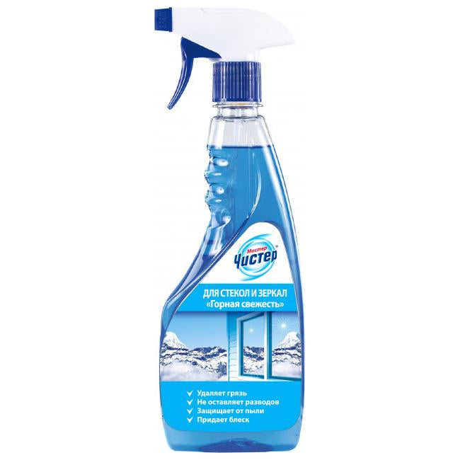 Mister Chister Mountain Freshness Glass Cleaner Spray, 500 mL