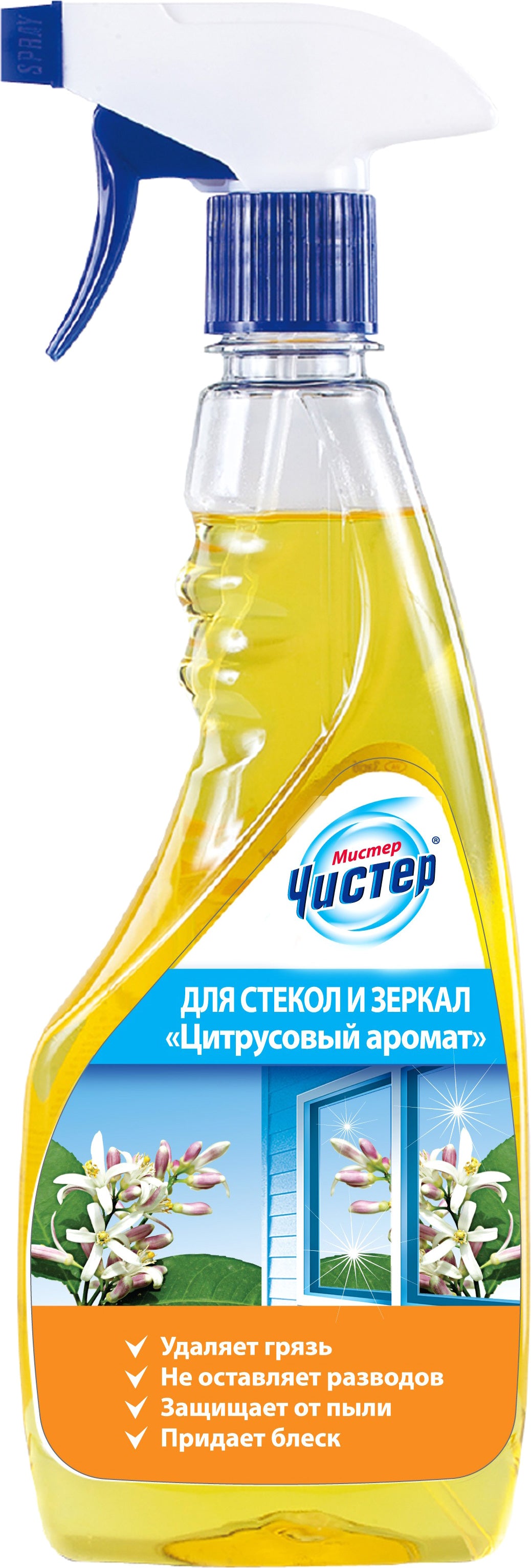Mister Chister Citrus Glass Cleaner Spray, 500 mL