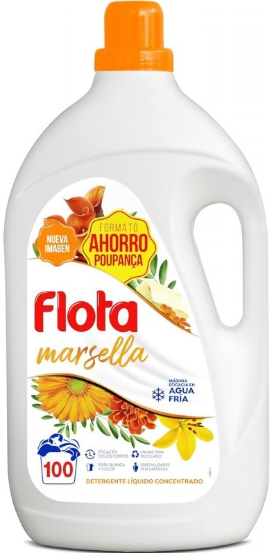 Flota Marseille Liquid Laundry Detergent, 100 Loads, 5 L