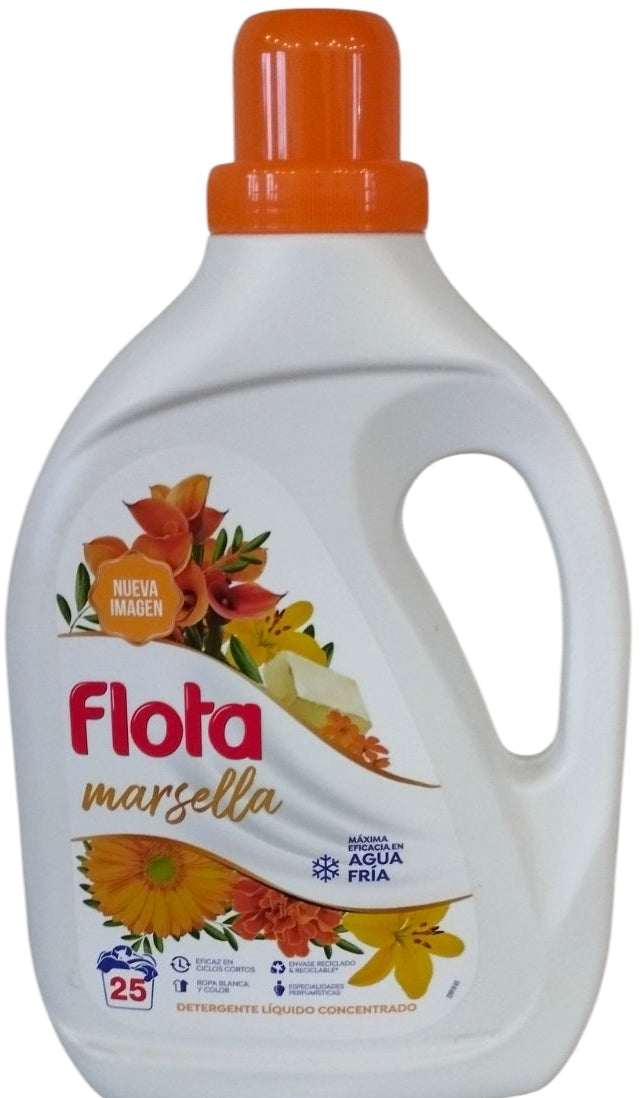 Flota Marseille Liquid Laundry Detergent, 25 Loads, 1.25 L