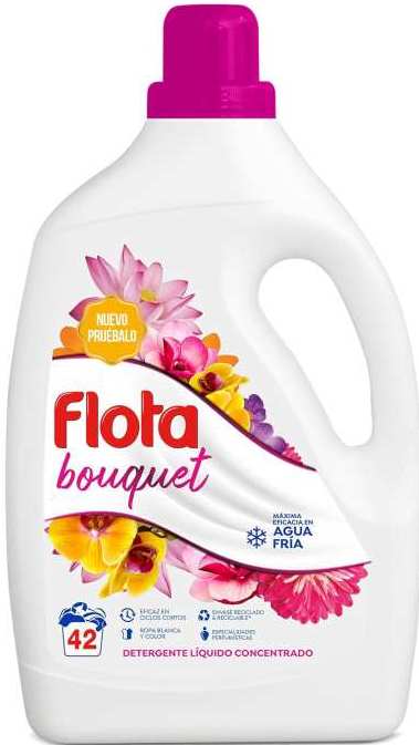 Flota Bouquet Liquid Laundry Detergent, 42 Loads, 2.1 L