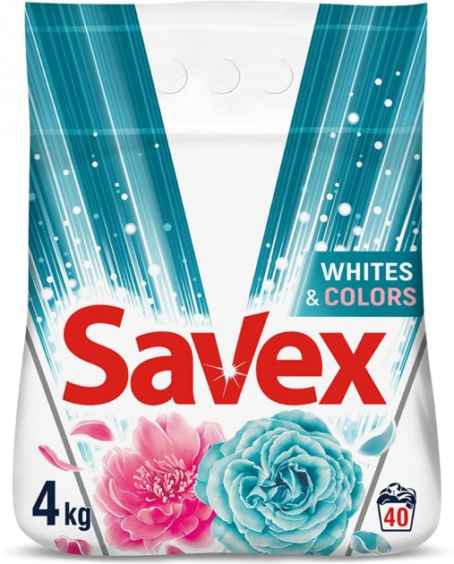 Savex Automat Whites & Colors Laundry Detergent Powder, 4 kg