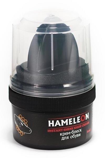 Hameleon Black Shoe Shine Cream, 60 mL
