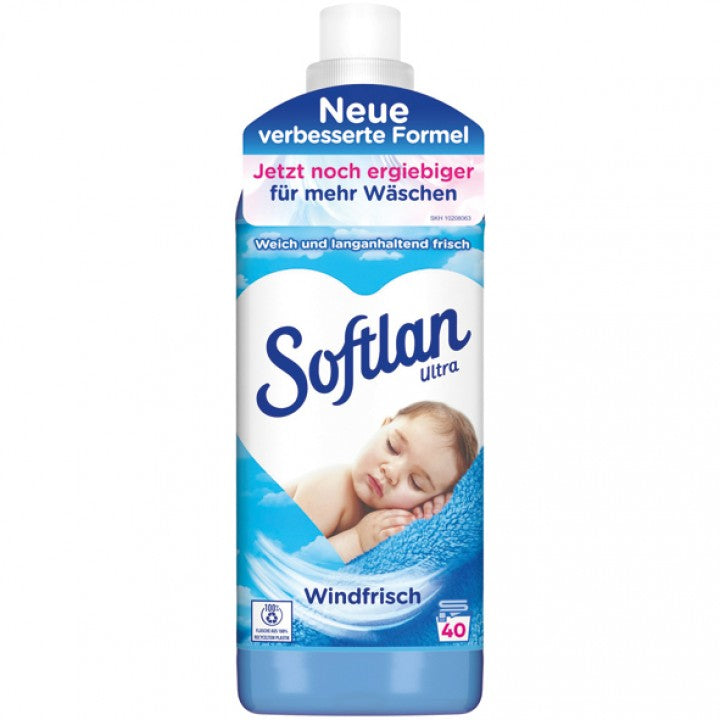 Softlan Wind Fresh Fabric Softener, 1 L
