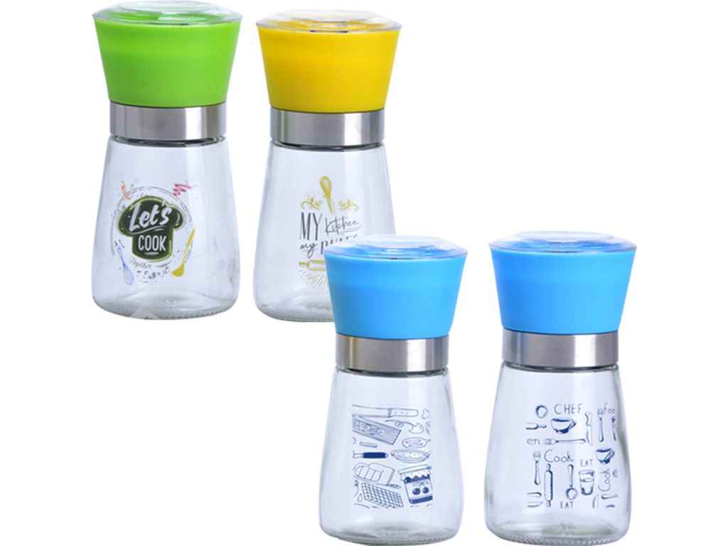 S&T 7032-4 Time to Cook Salt & Pepper Mill, 180 mL