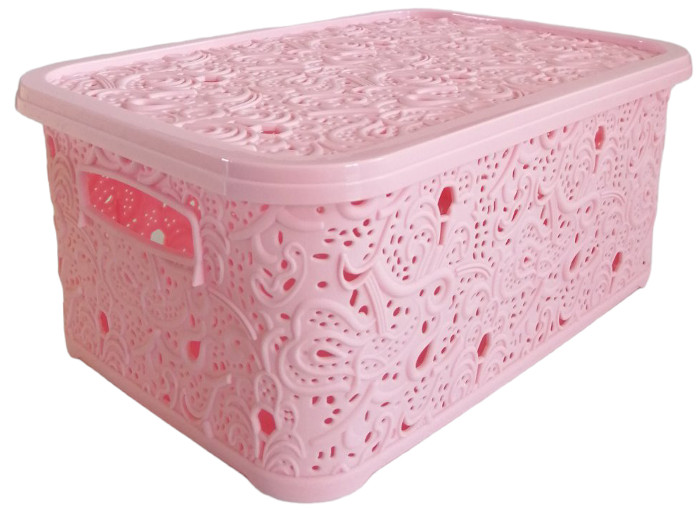 Efe Plastik Openwork Basket with Lid, 6 L - Image 3