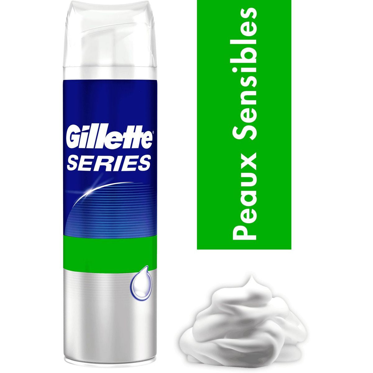 Gillette Series Sensitive Aloe Shaving Foam, 250 mL - Image 2