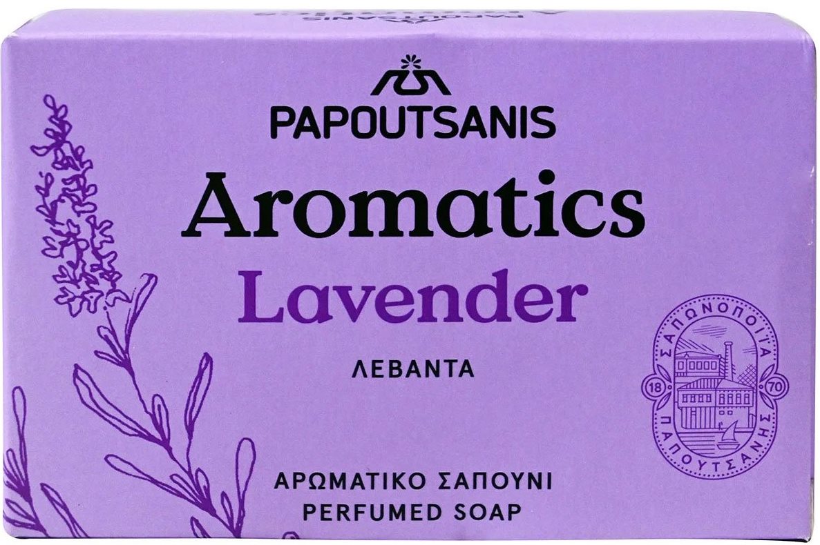 Papoutsanis Aromatics Lavender Bar Soap, 100 g