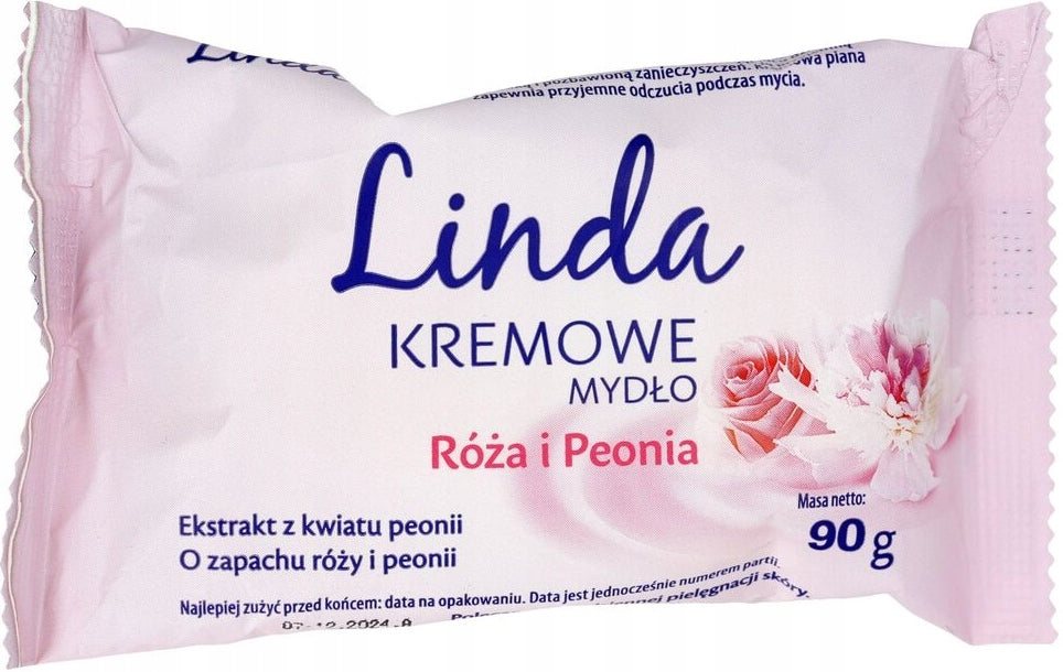 Linda Rose & Peony Bar Soap, 90 g
