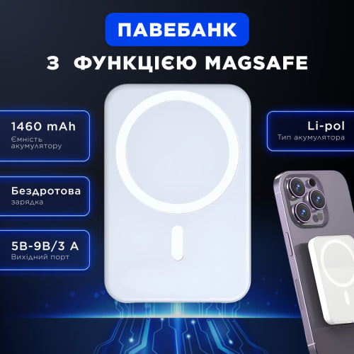 MagSafe iPhone Battery Pack White Power Bank, 1460 mAh - Image 4