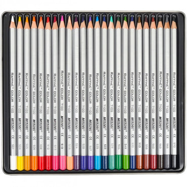 Marco Raffine 7100-24TN Kids' Colored Pencils in Metal Case, 24 Colors - Image 2