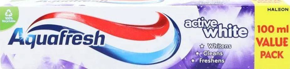Aquafresh Active White Toothpaste, 100 mL