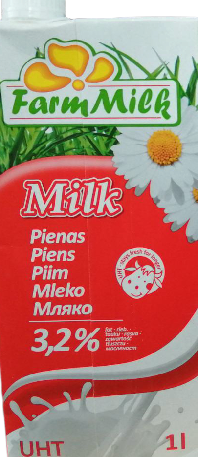 Farm Milk 3.2% Milk, 1 L