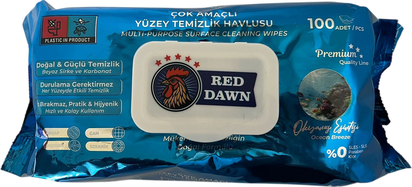 Red Dawn Cleaning Wet Wipes Ocean, 100 pcs