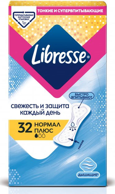 Libresse Daily Fresh Normal Plus Panty Liners, 32 pcs - Image 2