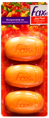 Fax Juicy Peach Bar Soap, 3 x 115 g