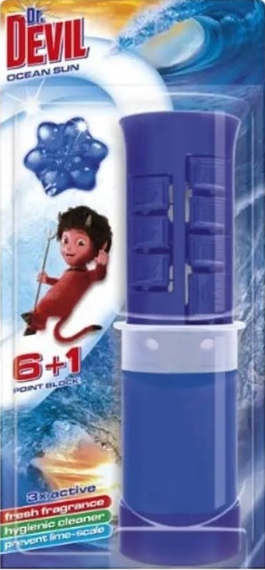 Dr. Devil Ocean Sun Toilet Cleaning Gel Discs, 45 mL