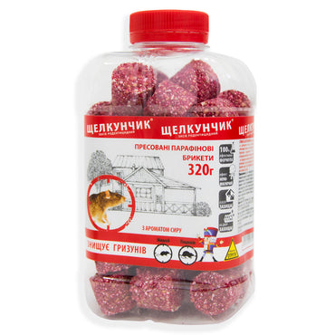 Shchelkunchik Cheese Briquette Rodent Bait Jar, 320 g - Image 2
