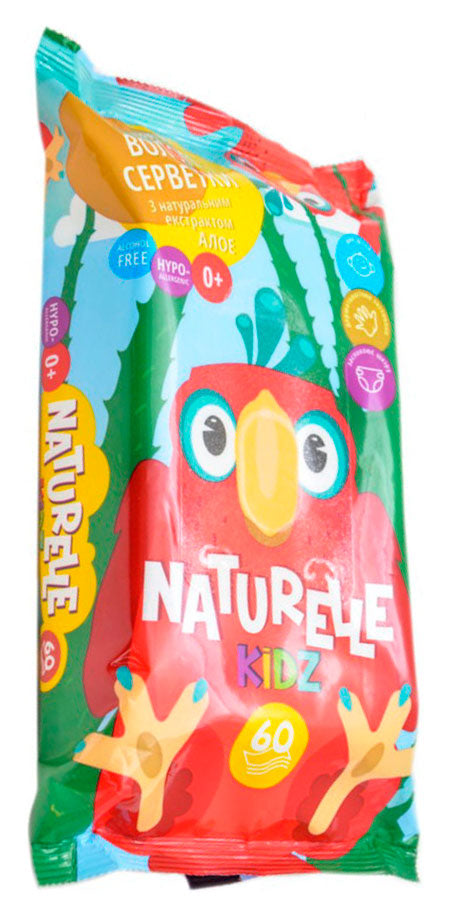 Naturelle Kidz Aloe Vera Kids Wet Wipes, 60 pcs - Image 2
