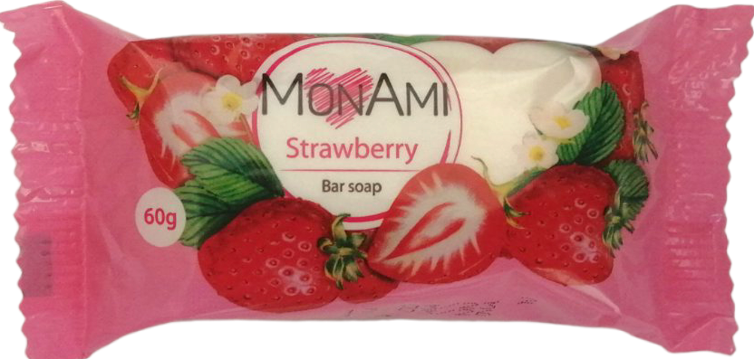 Bovary Mon Ami Strawberry Bar Soap, 60 g