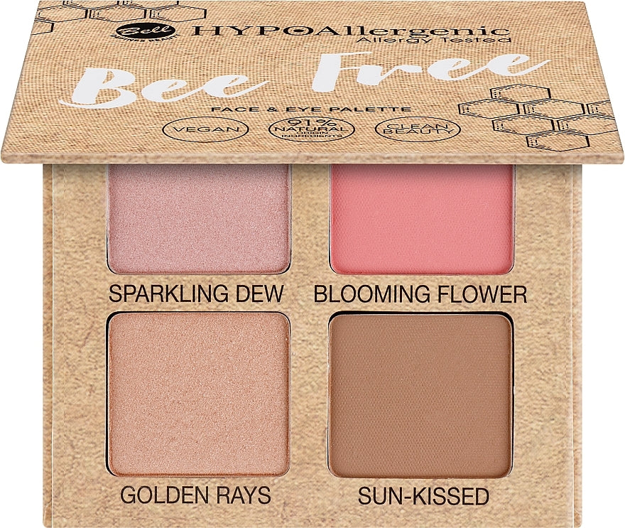 Bell Bee Free Hypoallergenic Face & Eye Palette, 7.8 g
