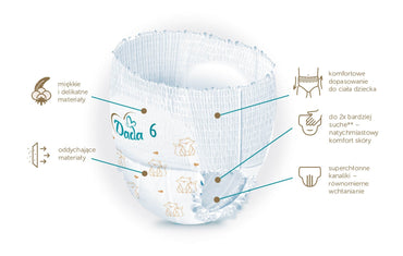 Dada Extra Care Pants (6) Extra Large Baby Pull-Up Diaper Pants, 32 pcs, 16+ kg - Image 2