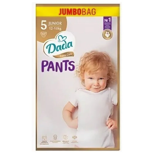 Dada Extra Care Pants (5) Junior Jumbo Bag Baby Pull-Up Diaper Pants, 60 pcs, 12-18 kg