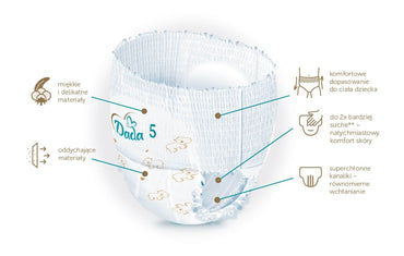 Dada Extra Care Pants (5) Junior Jumbo Bag Baby Pull-Up Diaper Pants, 60 pcs, 12-18 kg - Image 2