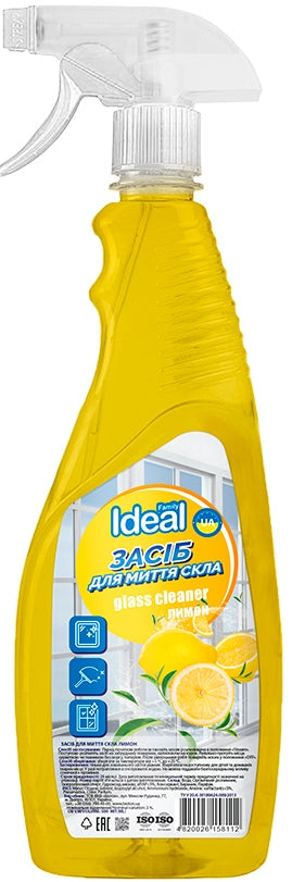 Family Ideal Lemon Glass Cleaner Spray, 500 mL