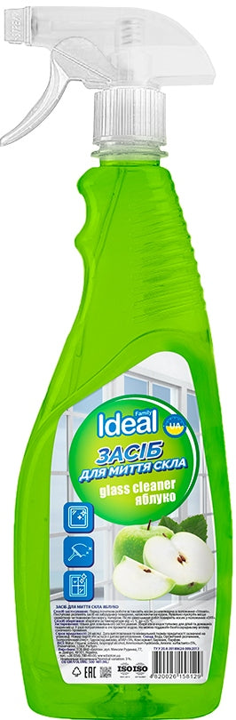 Family Ideal Apple Glass Cleaner Spray, 500 mL