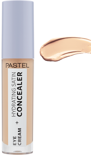 Pastel Eye Cream+ Moisturizing Satin Concealer Shade 63 Milkshake, 4.3 mL