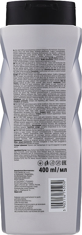 On Line Men Pure Anti-Dandruff Shampoo, 400 mL - Image 2