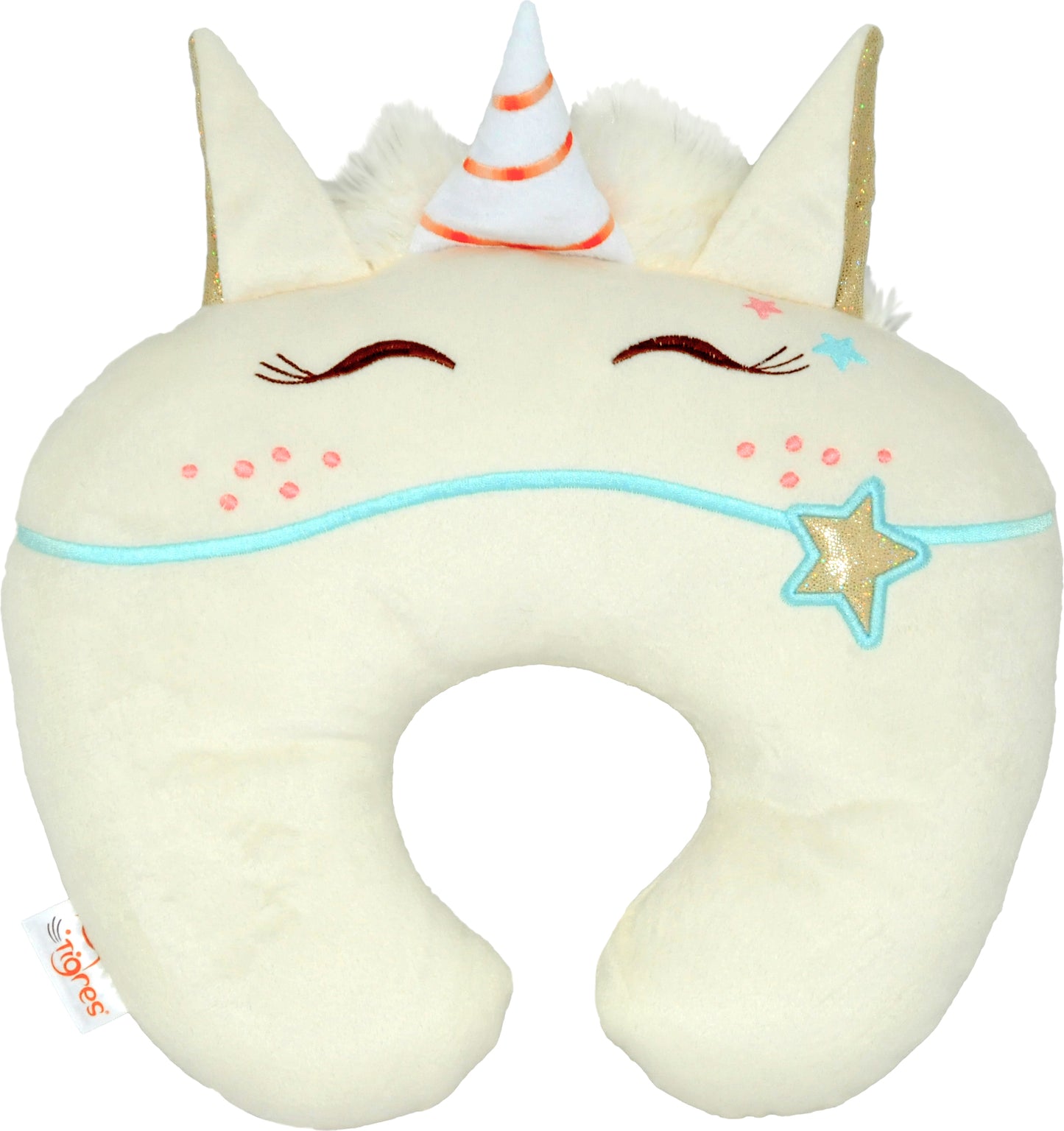 Tigres PD-0332 Lilu Unicorn Neck Pillow, 25 cm