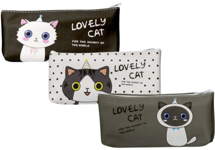 WB 13224 Cats Zipper Pencil Case