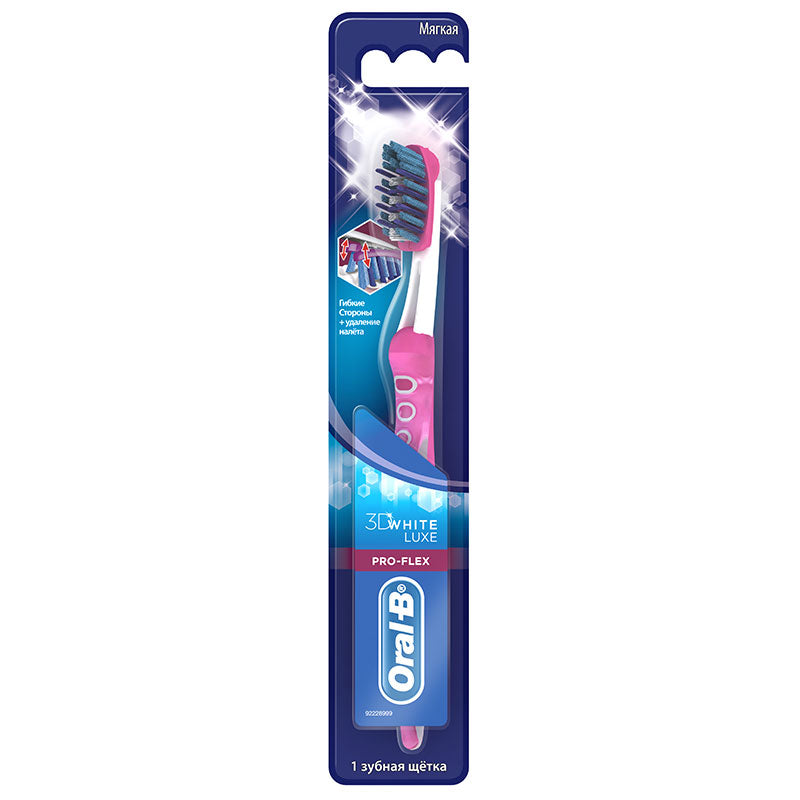 Oral-B 3D White Lux Pro-Flex Medium Toothbrush, 1 pc
