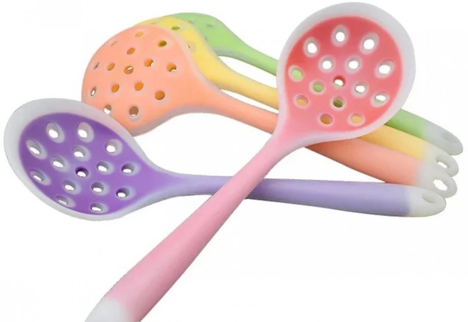 Benson Solid Silicone Slotted Spoon, 28 x 8.5 cm
