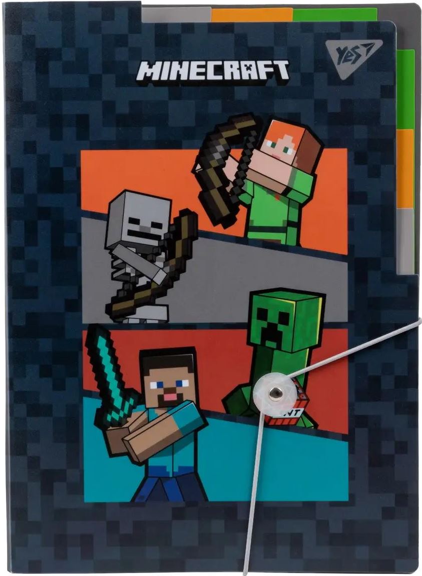 YES 492112 Minecraft A4 Elastic Folder