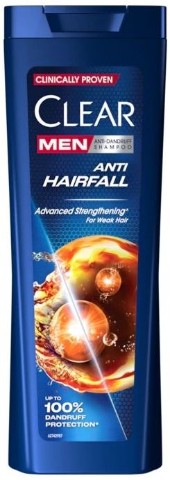 Clear Men's Anti-Dandruff Shampoo for Hair Fall Protection, 360 mL