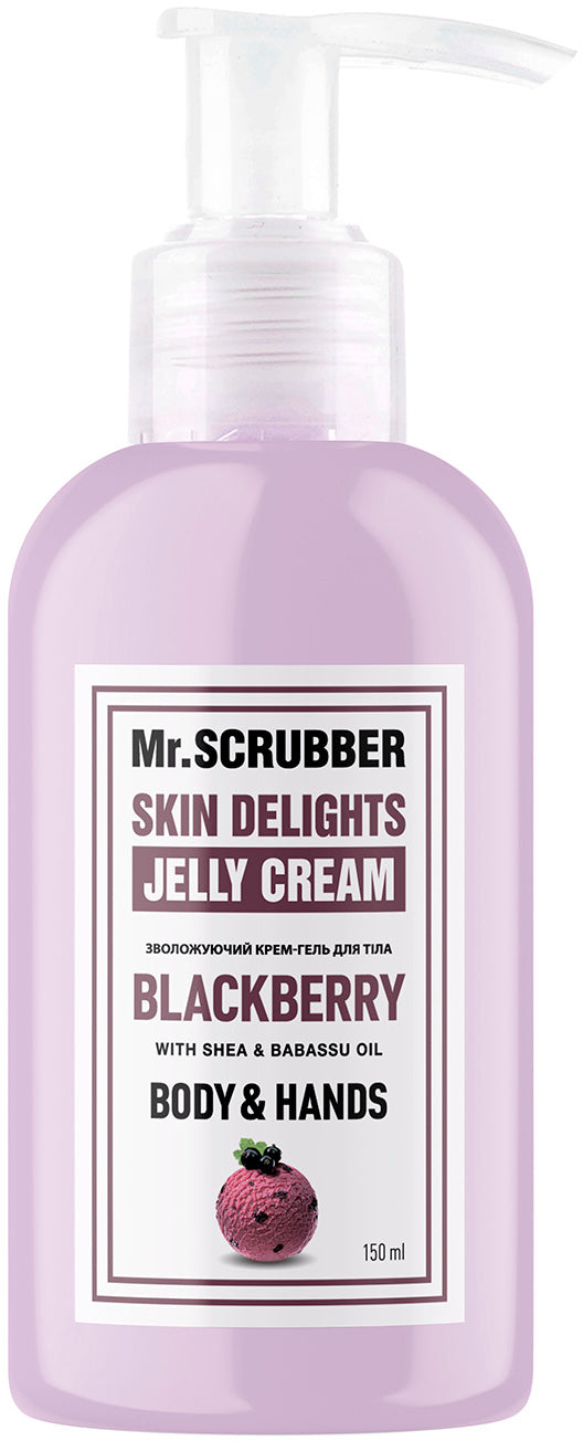 Mr.Scrubber Blackberry Moisturizing Body Cream Gel, 150 mL