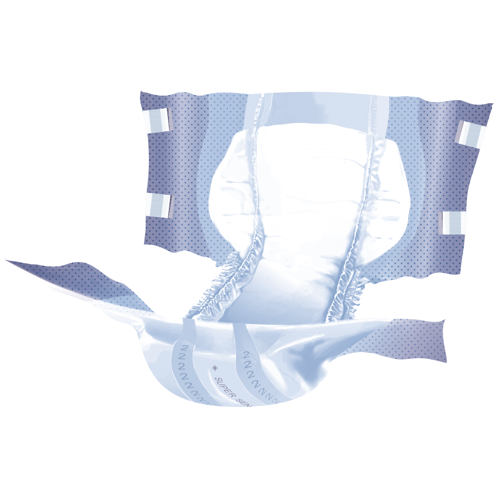 Seni Classic Small Adult Diapers, Waist 55-80 cm, 30 pcs - Image 2