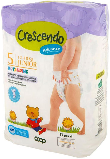 Crescendo Size 5 Baby Pull-Up Diaper Pants, 12-18 kg, 17 pcs - Image 2