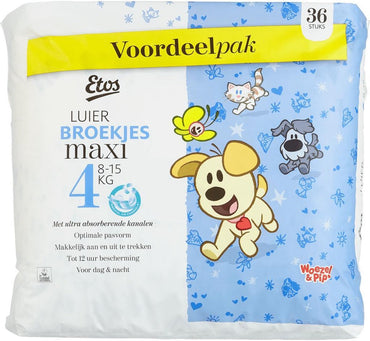 Etos Maxi Size 4 Baby Pull-Up Diaper Pants, 8-15 kg, 36 pcs - Image 2