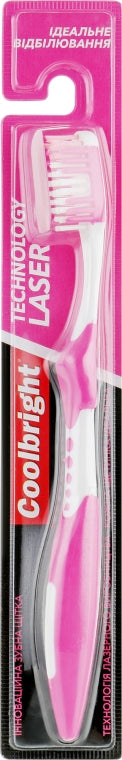Coolbright Laser Technology Perfect Whitening Medium Pink Toothbrush