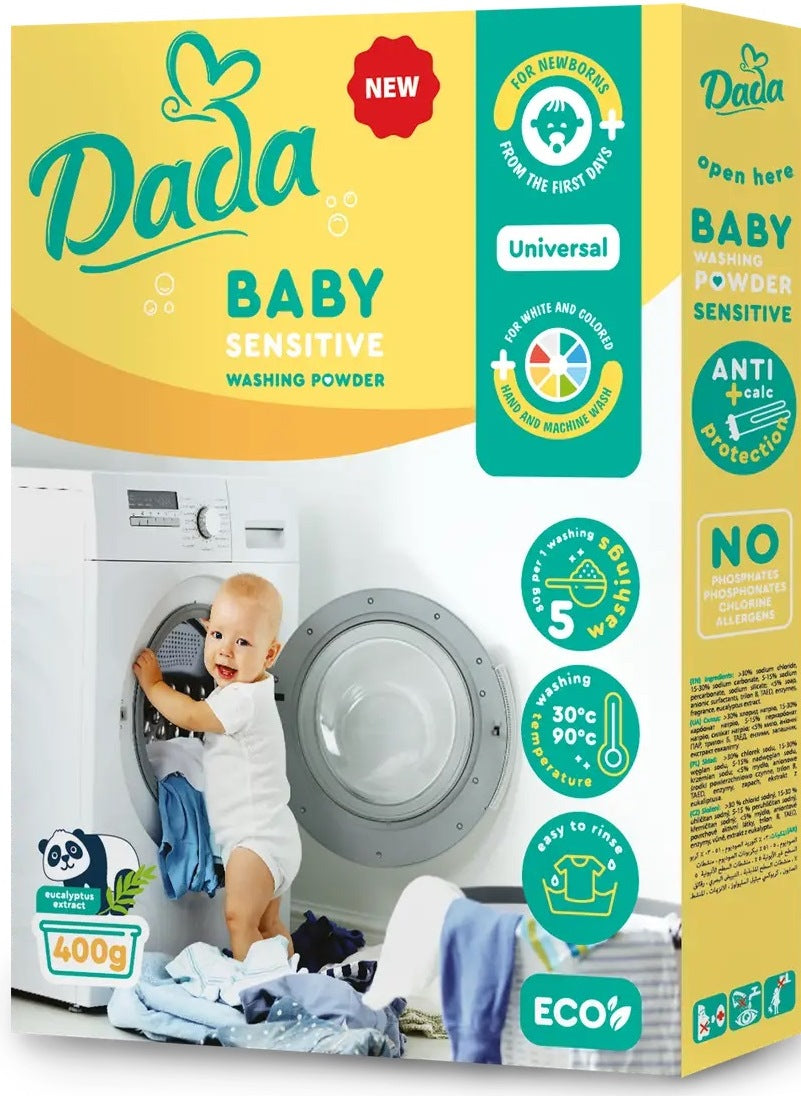 Dada Sensitive Kids Laundry Detergent Powder, 5 Loads, 400 g