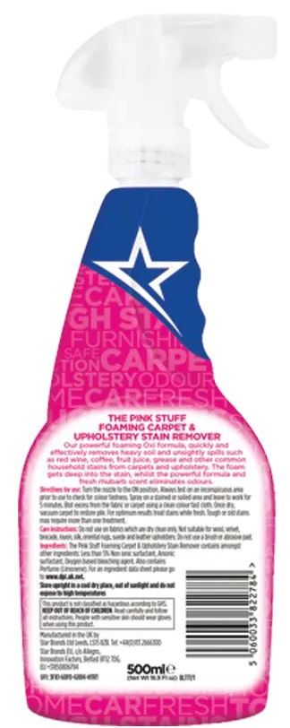 The Pink Stuff Carpet & Upholstery Stain Remover Spray, 500 mL - Image 2