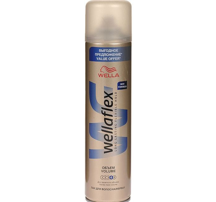 Wellaflex Long-Lasting Volume Extra Strong Hold Hair Spray, 400 mL